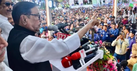 ফখরুলের উদ্দেশে কাদের, আন্দোলনে লাঠি নিয়ে এলে হাত ভেঙে দেব