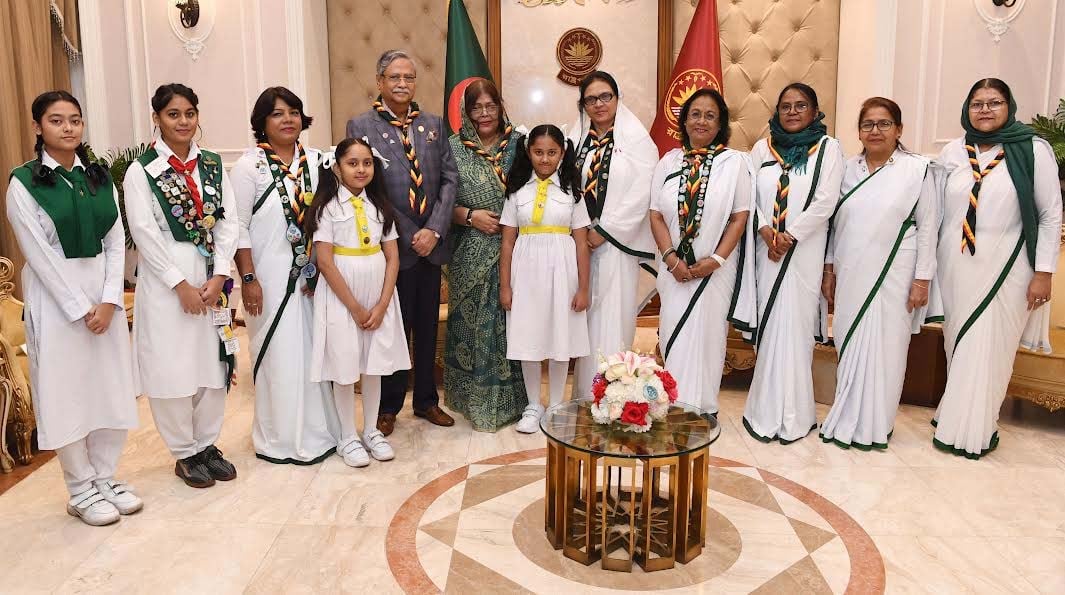 গার্ল গাইডস এর কার্যক্রমকে তৃণমূল পর্যায় ছড়িয়ে দেয়ার আহ্বান রাষ্ট্রপতির
