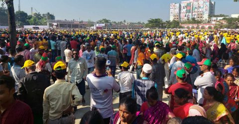 কানায় কানায় পূর্ণ খুলনা প্রধানমন্ত্রীর জনসভাস্থল