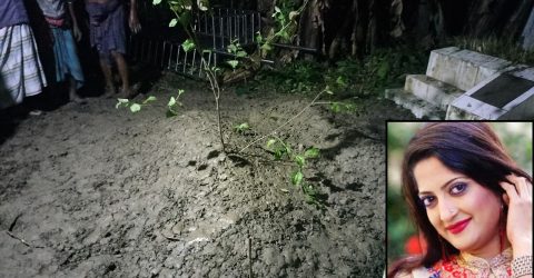মায়ের কবরের পাশেই সমাহিত অভিনেত্রী হুমায়ারা হিমু