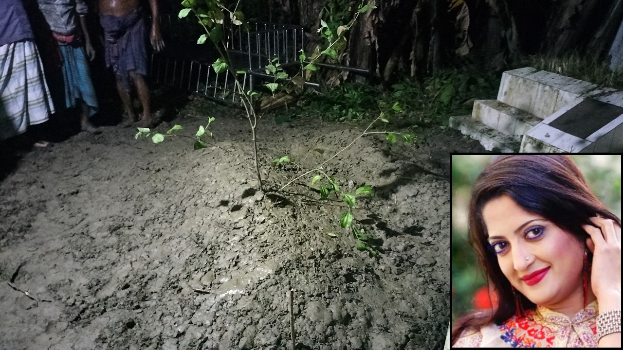 মায়ের কবরের পাশেই সমাহিত অভিনেত্রী হুমায়ারা হিমু