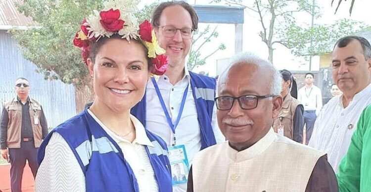 কয়রায় গিয়ে উপকূলের জীবনমান দেখে এলেন সুইডেনের ক্রাউন প্রিন্সেস