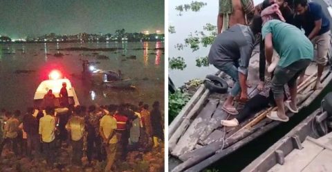 মেঘনায় নৌকা ডুবে একজনের মৃত্যু, নিখোঁজ ৮
