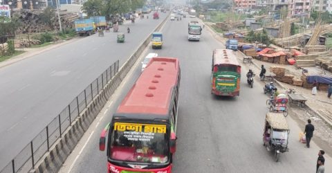 ঢাকা-চট্টগ্রাম মহাসড়কে স্বস্তির ঈদযাত্রা