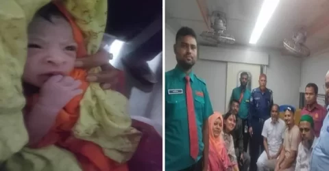 ঈদযাত্রায় চলন্ত ট্রেনে সন্তান জন্ম দিলেন এক নারী