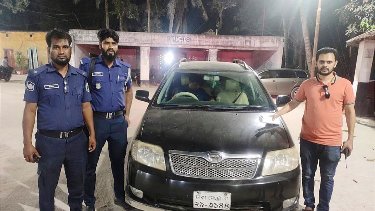 চেয়ারম্যান প্রার্থীকে অপহরণ কাজে ব্যবহৃত আরও একটি গাড়ি উদ্ধার