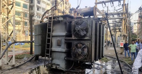 গাজীপুর পল্লী বিদ্যুৎ অফিসের সাবস্টেশনে আগুন
