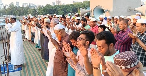 জামায়াতের আয়োজনে রাজধানীতে বৃষ্টির জন্য নামাজ