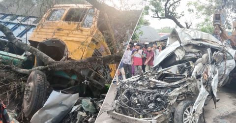 টোল প্লাজায় কয়েকটি গাড়িকে ট্রাকের চাপা, নিহত বেড়ে ১৪