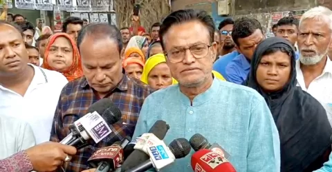 গাইবান্ধার ফুলছড়িতে চেয়ারম্যান প্রার্থীর ভোট বর্জন
