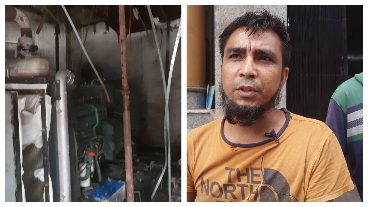 লা ভিঞ্চির জেনারেটর রুমে আগুন, কাজে লেগেছে বাবু মিয়ার প্রশিক্ষণ