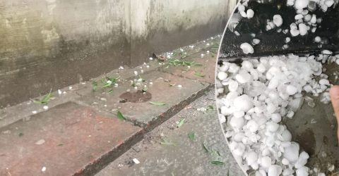 তীব্র তাপপ্রবাহের পর হবিগঞ্জে ঝড়-শিলাবৃষ্টি