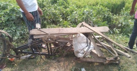 কাভার্ডভ্যানের ধাক্কায় প্রাণ গেল বৃদ্ধের, আহত ৩