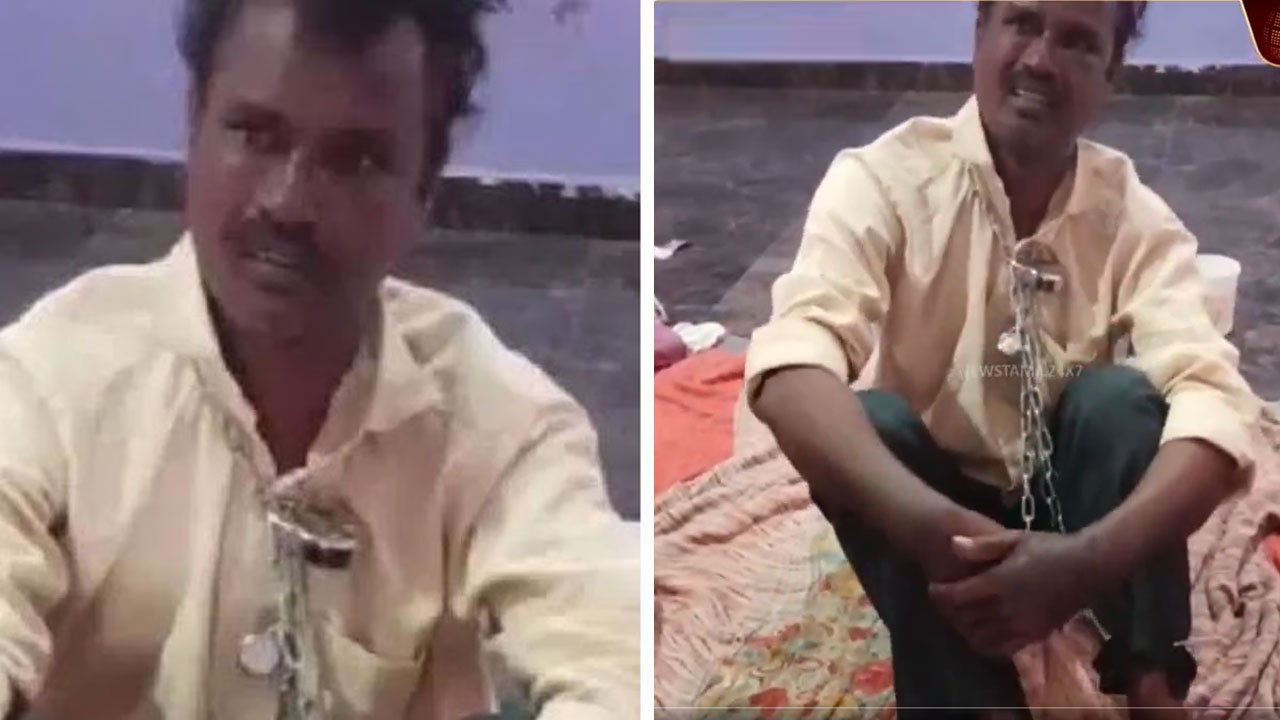 ভিডিও: সম্পত্তি নিয়ে বিবাদ, স্বামীকে শিকলে বেঁধে মারধর স্ত্রীর টপ