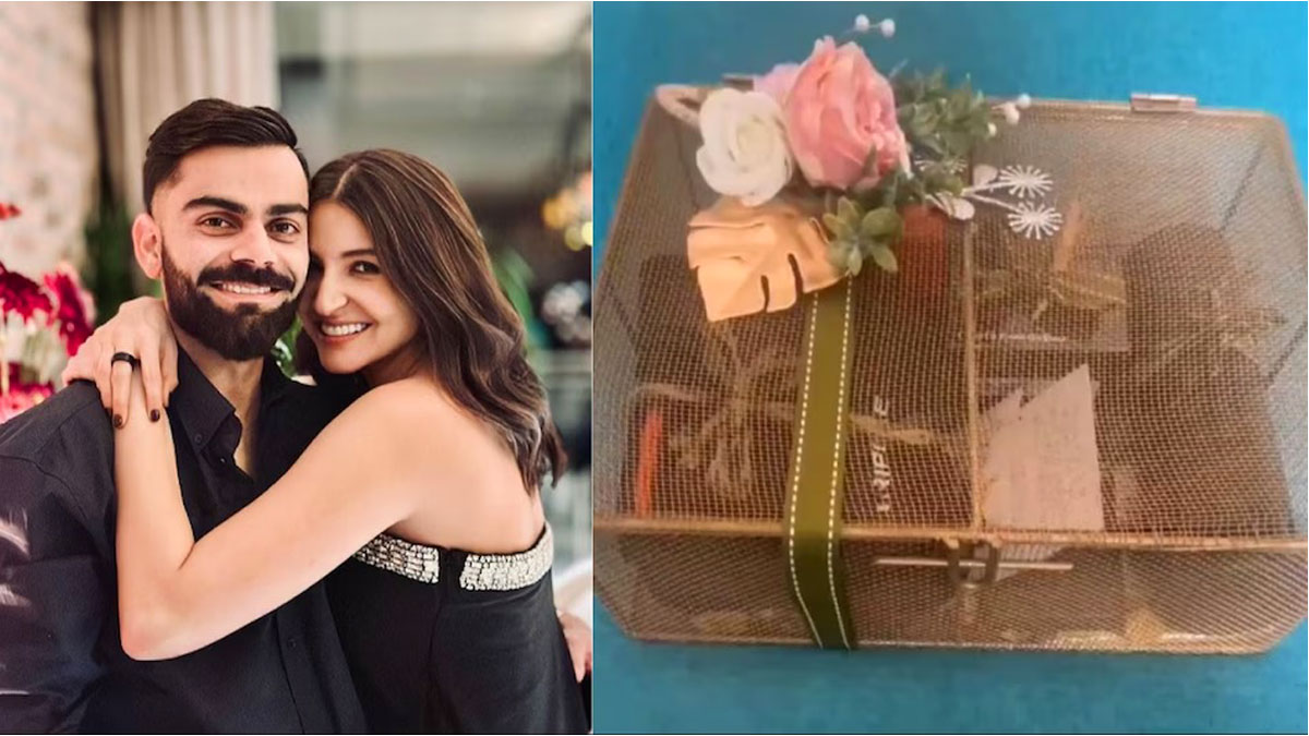 ছেলের ছবি গোপন রাখায় ক্যামেরাম্যানদের গিফট কোহলি-আনুশকার