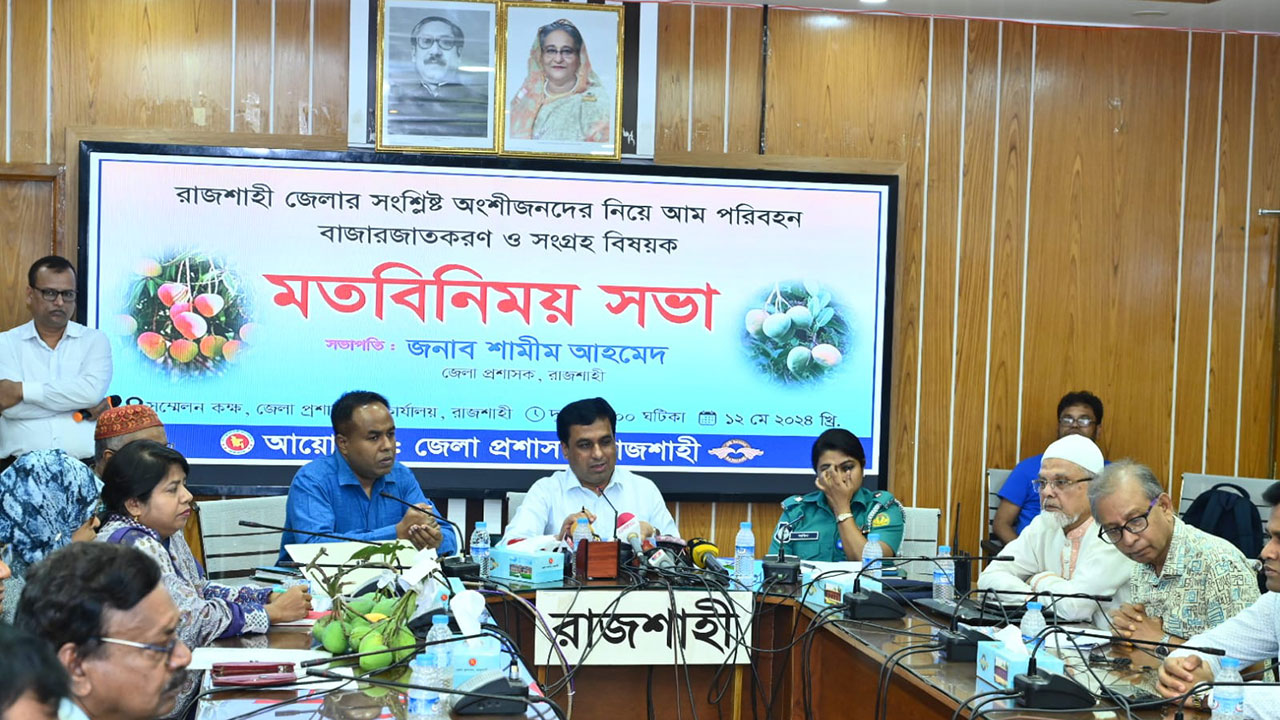 রাজশাহীতে এবার আমের ফলন হয়েছে ১৩ দশমিক ২৮ মেট্রিকটন