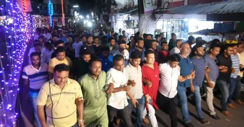 ঝিনাইদহ জেলা আ.লীগের সাধারণ সম্পাদককে আটকের প্রতিবাদে বিক্ষোভ