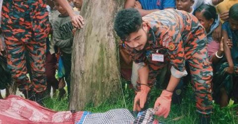 বাসের ধাক্কায় মোটরসাইকেল আরোহী দুই যুবক নিহত