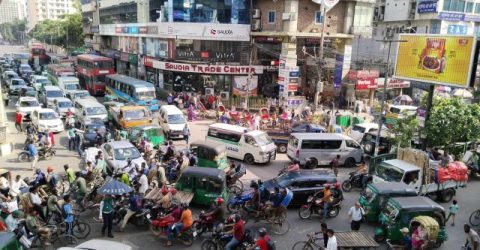 ‘বাংলা ব্লকেডের’ আগেই যানজটে ঢাকা ব্লকড