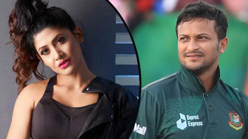 জুতা মেরে সাকিবের ছবিতে অসম্মান, ক্ষোভ এই উপস্থাপিকার