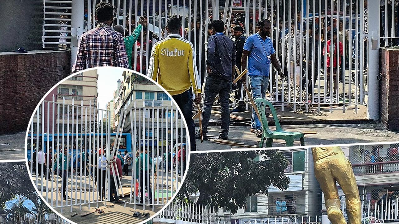 বিপিএলের টিকিট না পেয়ে স্টেডিয়ামের গেট ভাঙচুর বিক্ষুব্ধ দর্শকদের