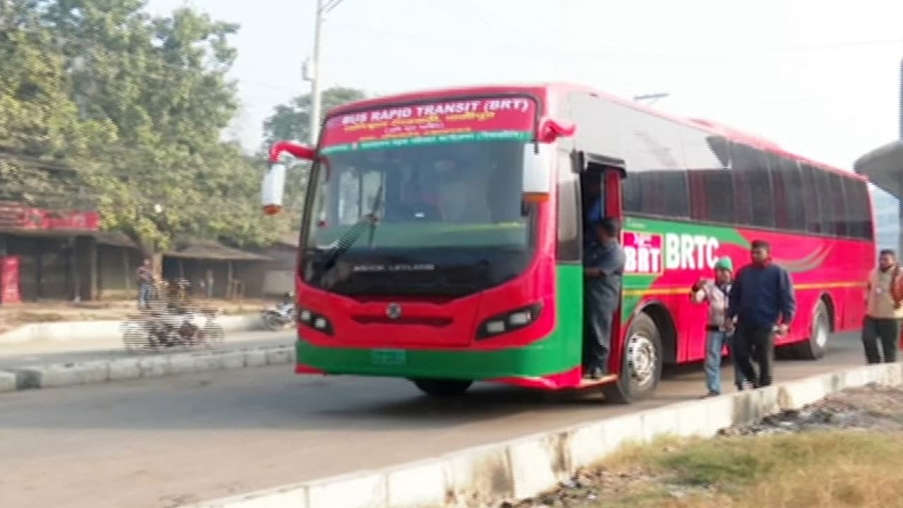 বিআরটি করিডোরে এসি বাস পরিষেবা চালু