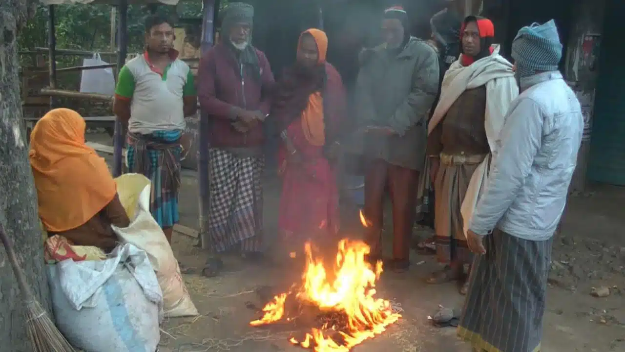 আজও মৃদু শৈত্যপ্রবাহে কাঁপছে চুয়াডাঙ্গা