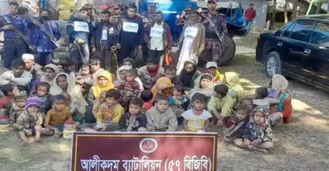 আলীকদমে দালালসহ মিয়ানমারের ৫৮ নাগরিক আটক
