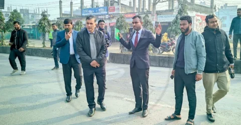 আবু সাঈদ হত্যার ঘটনাস্থল পরিদর্শন করলেন আন্তর্জাতিক ট্রাইব্যুনাল আদালত