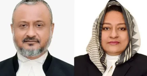 আপিল বিভাগের বিচারপতি হিসেবে শপথ নিলেন এ কে এম আসাদুজ্জামান ও ফারাহ মাহবুব