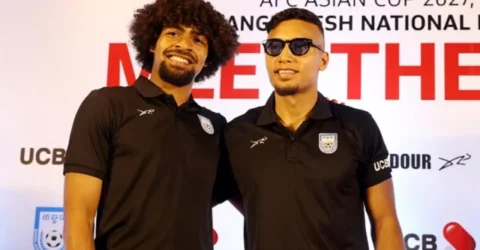 ভারতের উদ্দেশে দেশ ছাড়ল বাংলাদেশ ফুটবল দল
