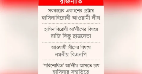 বিদ্রোহী নাকি পরিশোধিত আ’লীগ