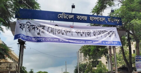 ফরিদপুরে মাহিন্দ্রা উল্টে প্রাণ গেল স্কুলছাত্রের