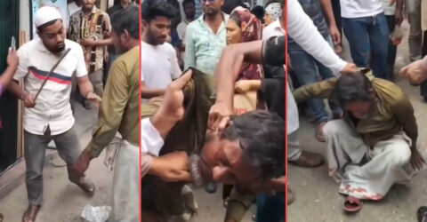 বরগুনায় চুরির অভিযোগে বৃদ্ধকে মারধর, ভিডিও ভাইরাল