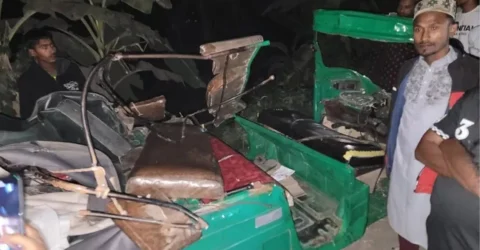 সিলেটে বাস-অটোরিকশার মুখোমুখি সংঘর্ষে নিহত ২