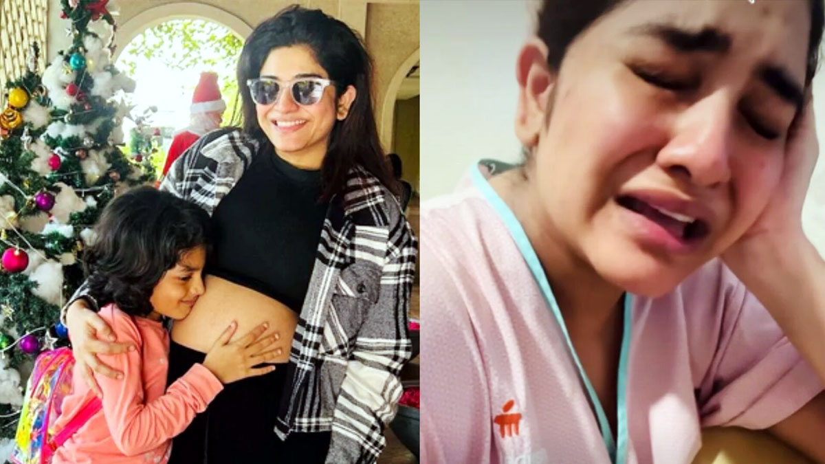 সন্তান জন্মের আগে হাসপাতালের বিছানায় বসে কাঁদলেন অভিনেত্রী