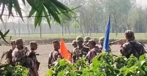 সীমান্ত আইন লঙ্ঘন করে বাংলাদেশে বিএসএফ সদস্যের প্রবেশ, বিজিবির প্রতিবাদ