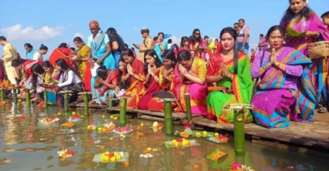 হ্রদে ভাসলো বিজুর ফুল, এবার জলকেলির পালা