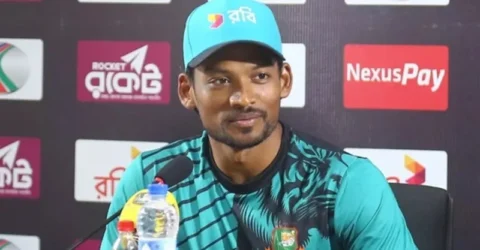 ম্যাচ হারের সব দায় নিজের কাঁধে নিলেন শান্ত