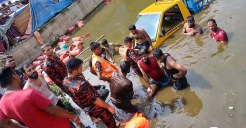 কুমিল্লায় সিলিন্ডারবাহী পিকআপ উল্টে পুকুরে, কিশোর নিহত
