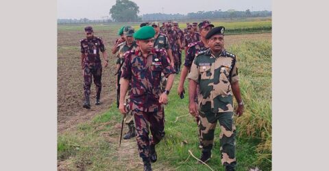 সীমান্তের জিরো লাইনে বিজিবি-বিএসএফ কমান্ডার পর্যায়ের বৈঠক