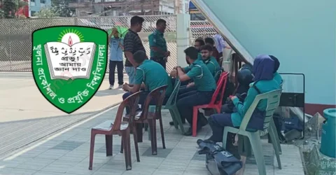 কুয়েট ক্যাম্পাসে শিক্ষার্থীদের প্রবেশ ঠেকাতে অতিরিক্ত পুলিশ মোতায়েন