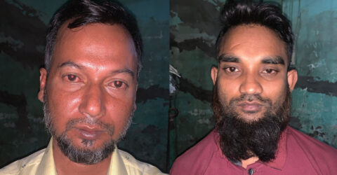 মদ্যপ অবস্থায় থানায় ঢুকে গালিগালাজ, যুবদলের দুই নেতা গ্রেপ্তার