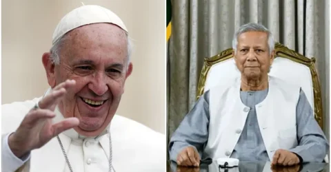 পোপ ফ্রান্সিসের মৃত্যুতে প্রধান উপদেষ্টার শোক