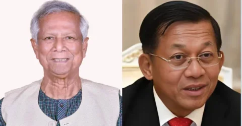 বিমসটেক শীর্ষ সম্মেলন: প্রধান উপদেষ্টার সঙ্গে মিয়ানমারের প্রধানমন্ত্রীর সাক্ষাৎ