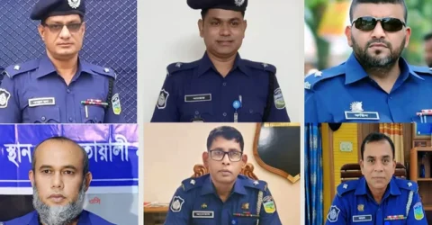 ময়মনসিংহে ৬ থানার ওসিকে একযোগে বদলি