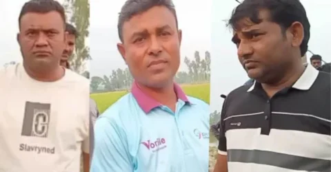 চাঁদাবাজির অভিযোগে পুরুষদের পাশাপাশি নারীরাও পেটালেন যুবদল-কৃষকদলের ৩ নেতাকে