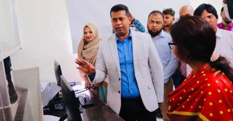 চালু হলো আগুনে পুড়ে যাওয়া নারায়ণগঞ্জ আঞ্চলিক পাসপোর্ট অফিস