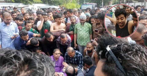 আহত ৩৬ জন ঢামেকে, কাকরাইল না ছাড়ার ঘোষণা জবি শিক্ষক-শিক্ষার্থীদের