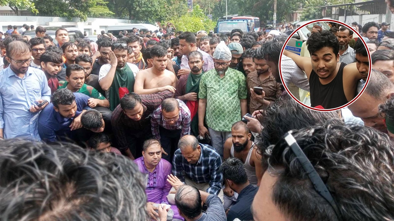আহত ৩৬ জন ঢামেকে, কাকরাইল না ছাড়ার ঘোষণা জবি শিক্ষক-শিক্ষার্থীদের